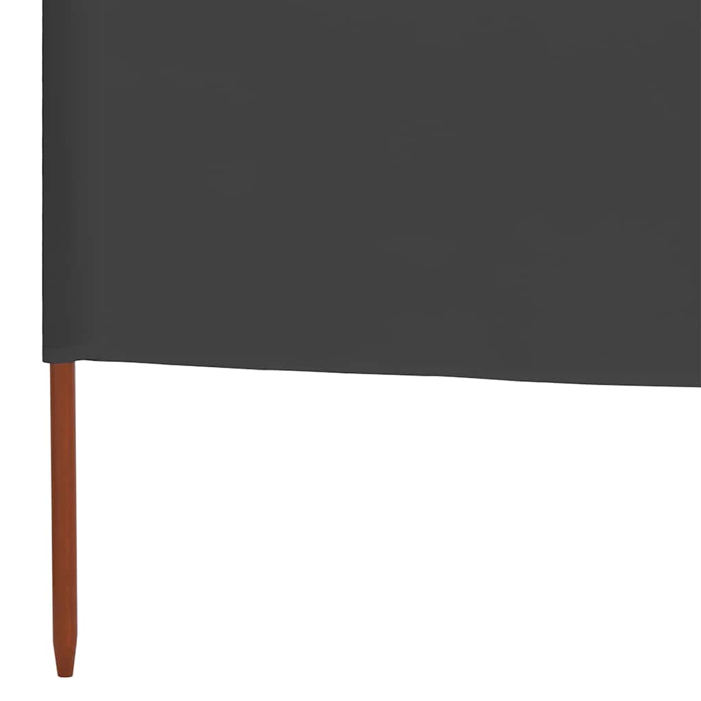 47200 vidaXL 9-panel Wind Screen Fabric 1200x160 cm Anthracite