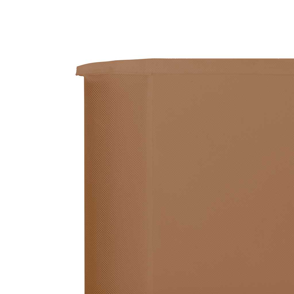 vidaXL 9-panel Wind Screen Fabric 1200x160 cm Taupe