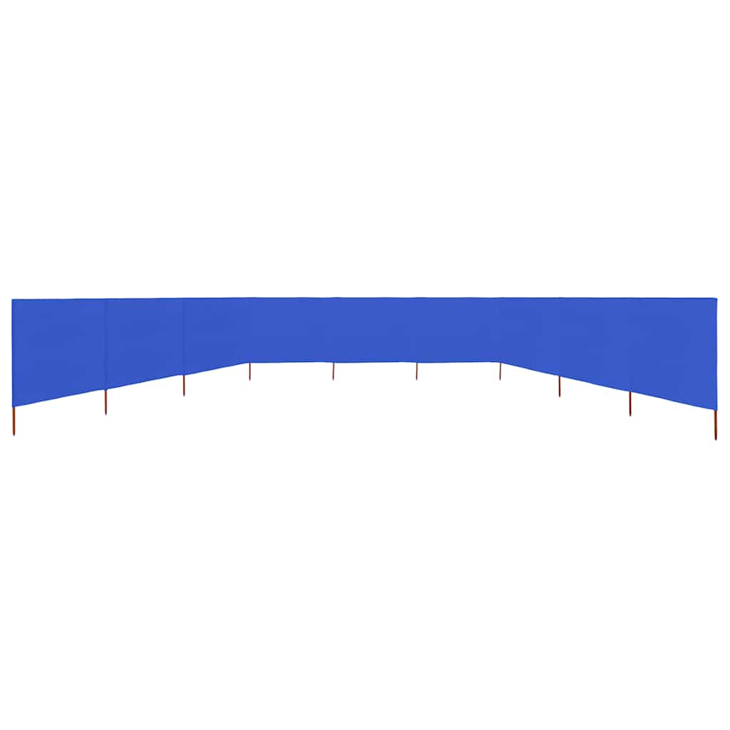 vidaXL 9-panel Wind Screen Fabric 1200x160 cm Azure Blue