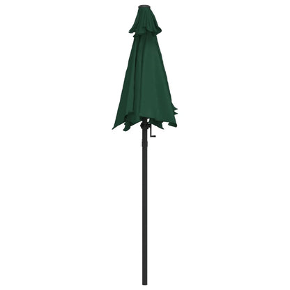 vidaXL Garden Parasol Green 200x224 cm Aluminium