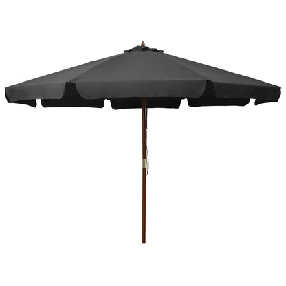 vidaXL Garden Parasol | Anthracite | Polyester | Large | Foldable