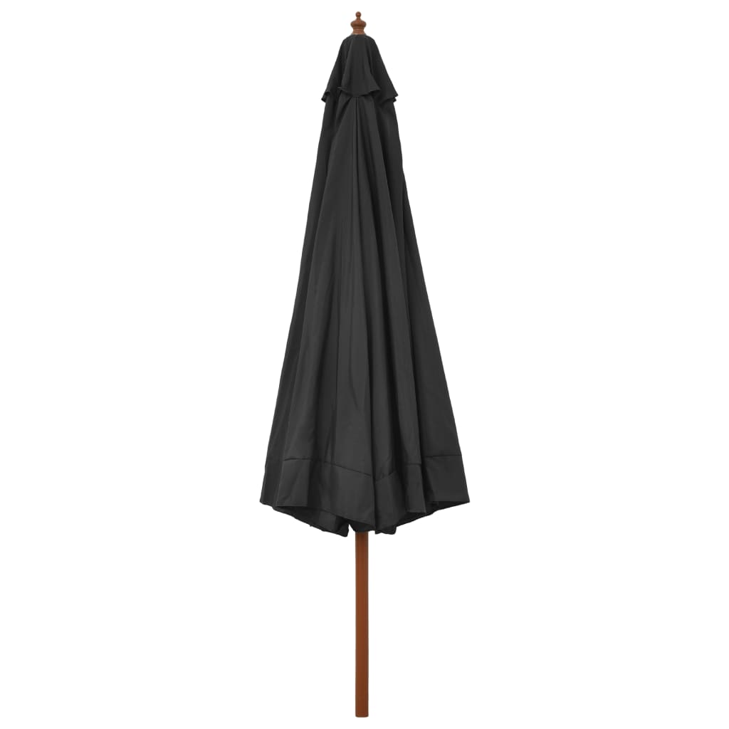 vidaXL Garden Parasol | Anthracite | Polyester | Large | Foldable