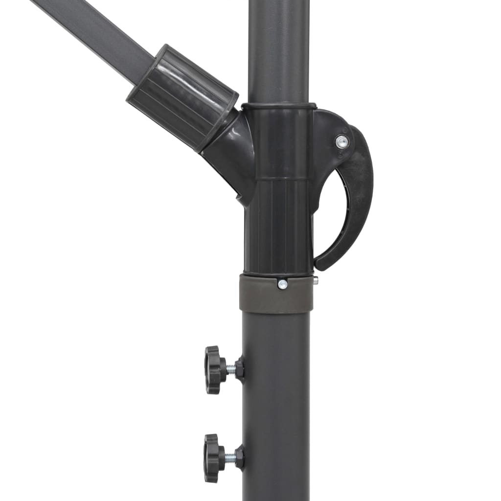 vidaXL Hanging Garden Parasol Green 3 m Aluminium Pole