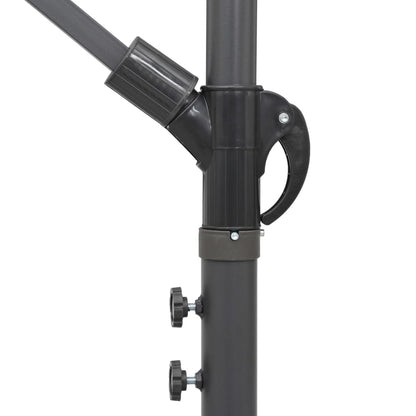 vidaXL Hanging Garden Parasol Green 3 m Aluminium Pole