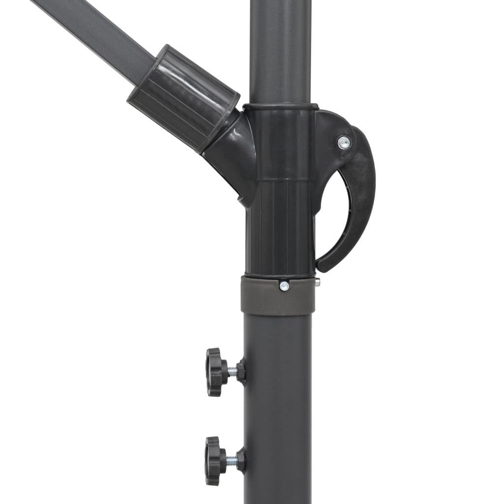 vidaXL Hanging Garden Parasol Burgundy 3 m Aluminium Pole
