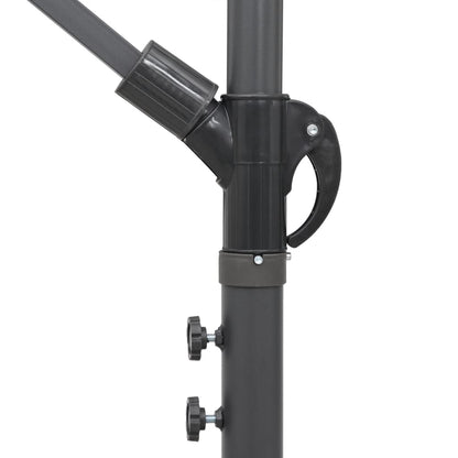 vidaXL Hanging Garden Parasol Burgundy 3 m Aluminium Pole