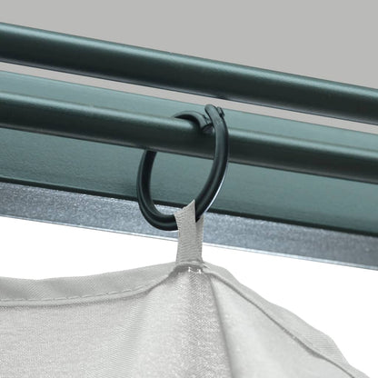 vidaXL Gazebo with Curtain 300x300 cm Cream Aluminium