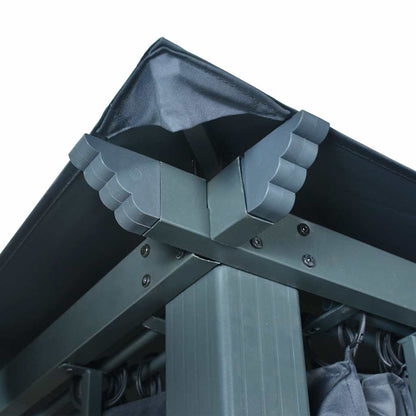 48045 vidaXL Gazebo with Curtain 400 x 300 cm Anthracite Aluminium