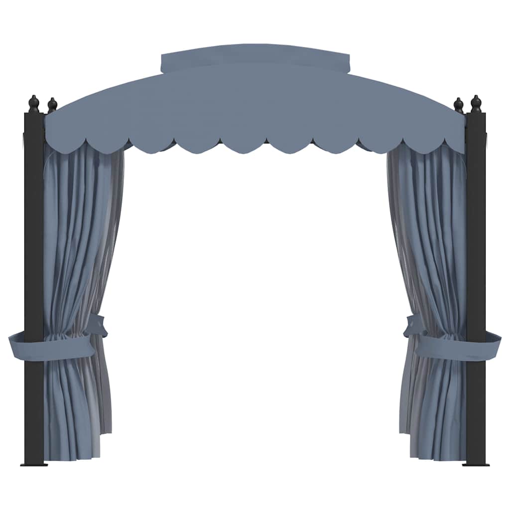 vidaXL Gazebo with Curtains 3x4 m Anthracite Steel