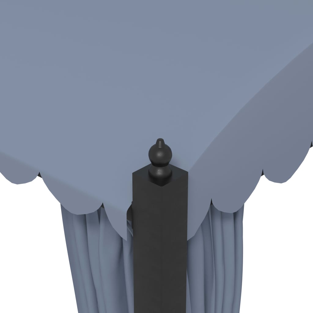 vidaXL Gazebo with Curtains 3x4 m Anthracite Steel