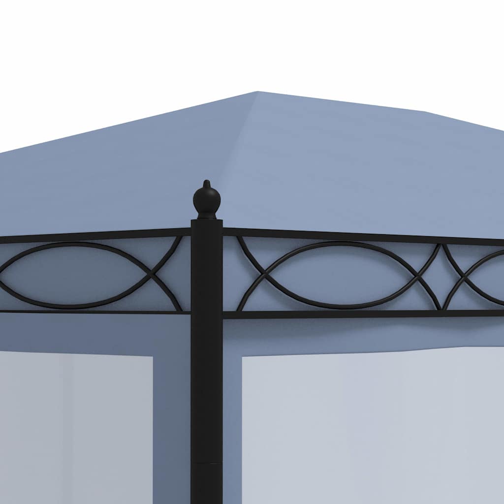 48057 vidaXL Gazebo with Mesh Screens 3x4 m Anthracite Steel