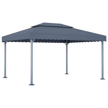 48063 vidaXL Gazebo 400x300 cm Anthracite Aluminium