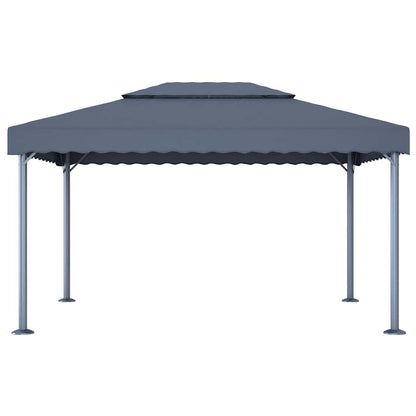 48063 vidaXL Gazebo 400x300 cm Anthracite Aluminium