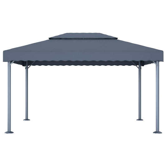 48063 vidaXL Gazebo 400x300 cm Anthracite Aluminium