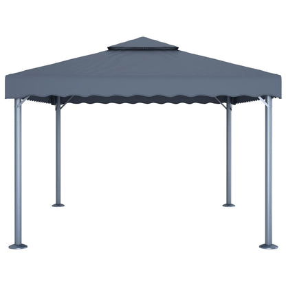 vidaXL Gazebo 400x300 cm Anthracite Aluminium