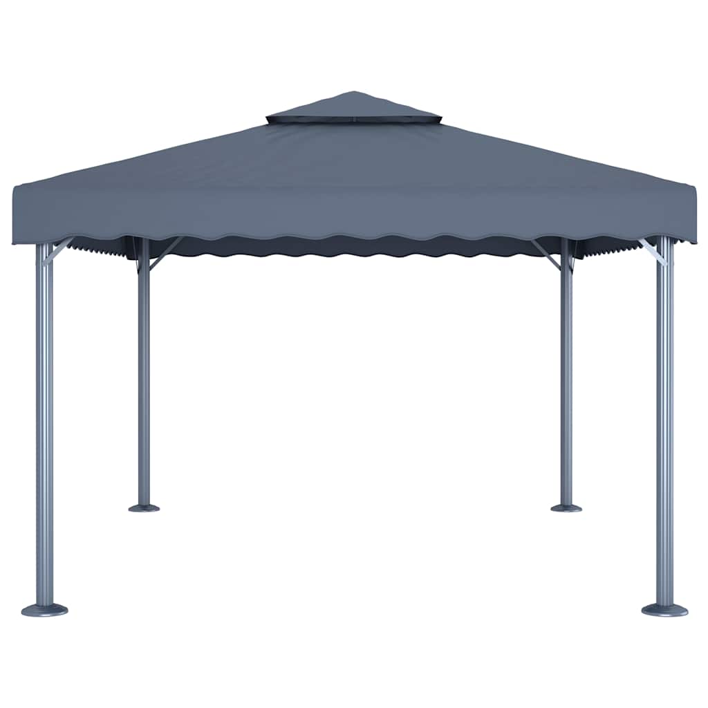 48063 vidaXL Gazebo 400x300 cm Anthracite Aluminium