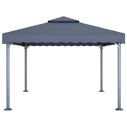 48063 vidaXL Gazebo 400x300 cm Anthracite Aluminium