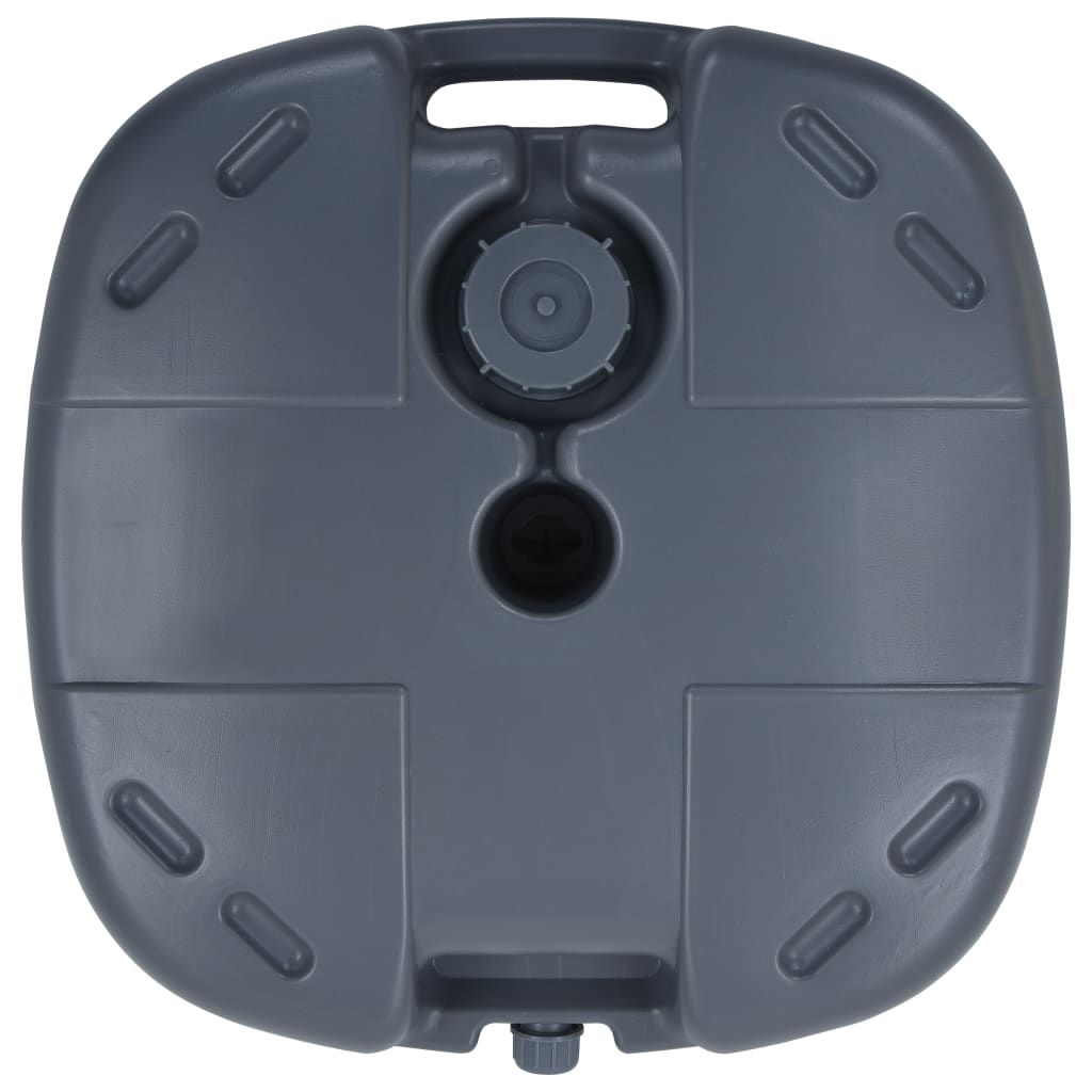 vidaXL Portable Umbrella Base Grey Sand/Water Filled