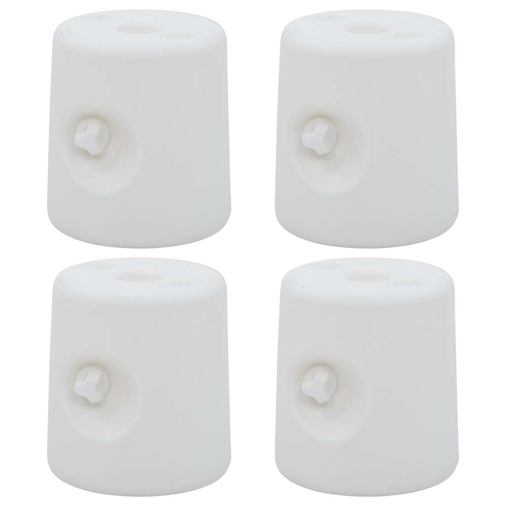 vidaXL Gazebo Weights 4 pcs PE White