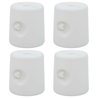 vidaXL Gazebo Weights 4 pcs PE White