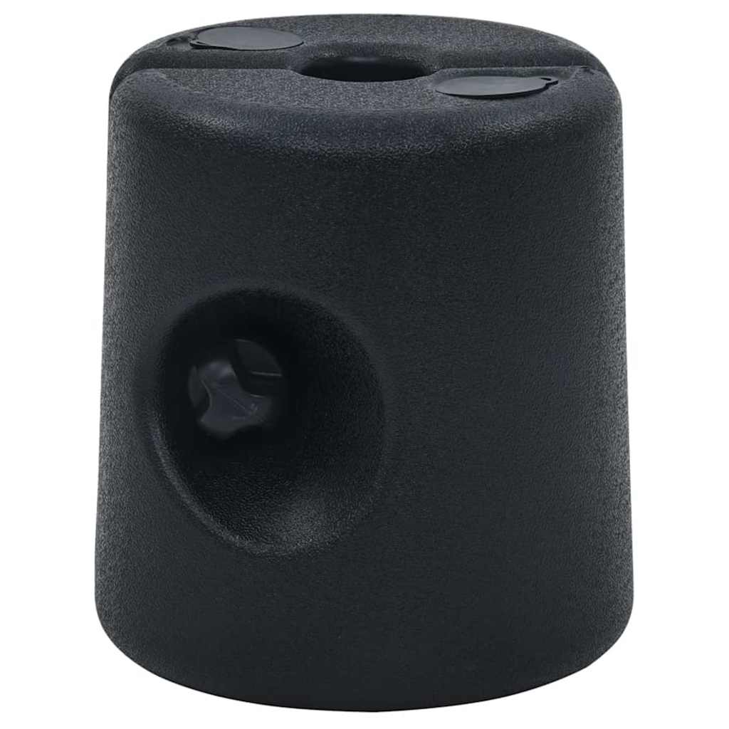 47689 vidaXL Gazebo Weights 4 pcs PE Black