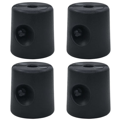 vidaXL Gazebo Weights 4 pcs PE Black