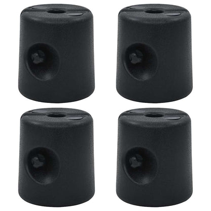 47689 vidaXL Gazebo Weights 4 pcs PE Black