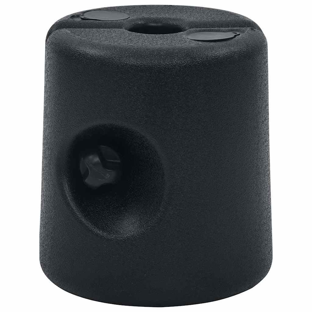 47689 vidaXL Gazebo Weights 4 pcs PE Black