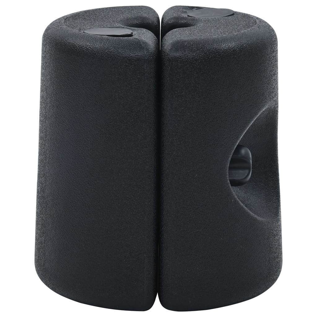 vidaXL Gazebo Weights 4 pcs PE Black