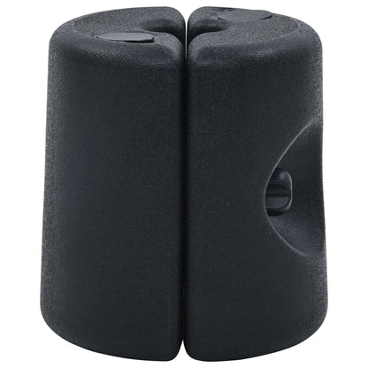 vidaXL Gazebo Weights 4 pcs PE Black
