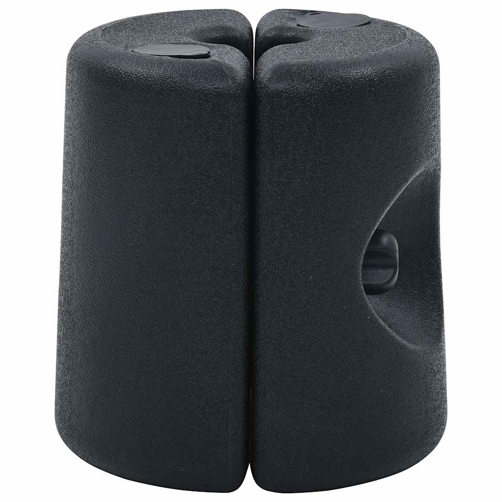 47689 vidaXL Gazebo Weights 4 pcs PE Black