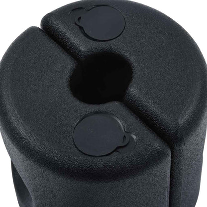 47689 vidaXL Gazebo Weights 4 pcs PE Black