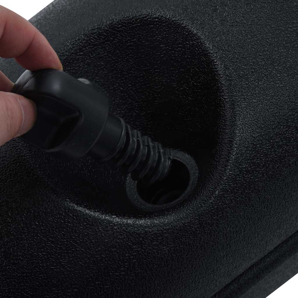 47689 vidaXL Gazebo Weights 4 pcs PE Black