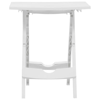 vidaXL Folding Garden Table 45.5x38.5x50 cm White