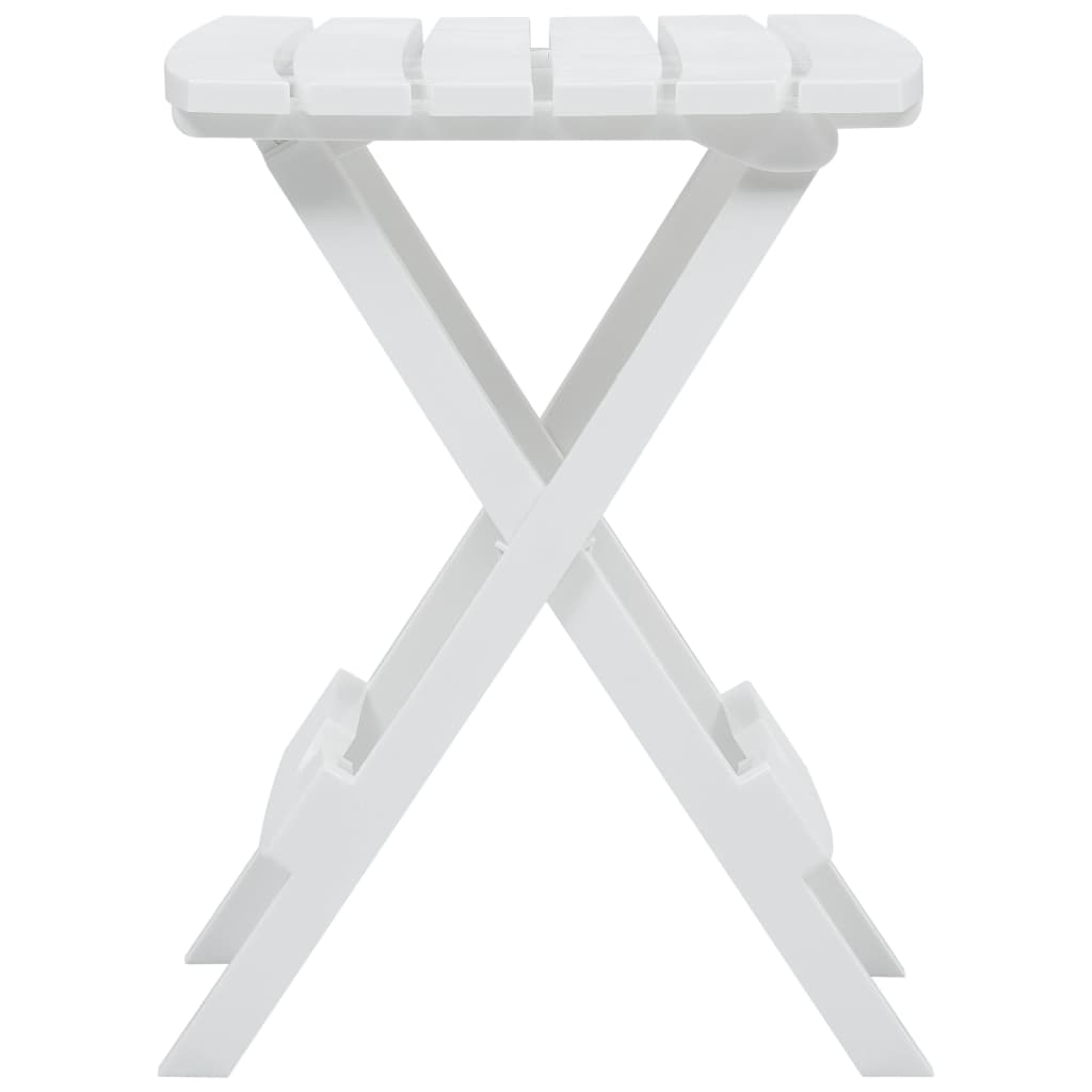 vidaXL Folding Garden Table 45.5x38.5x50 cm White