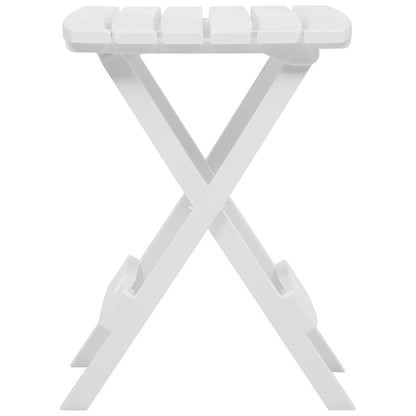 vidaXL Folding Garden Table 45.5x38.5x50 cm White