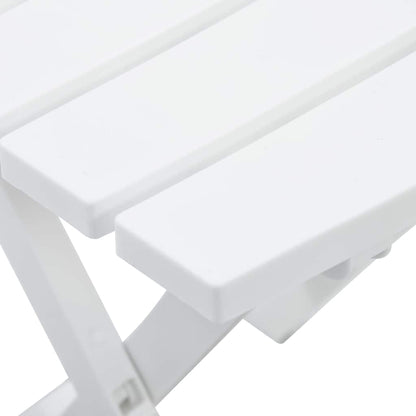 47690 vidaXL Folding Garden Table 44,5x38,5x50 cm White