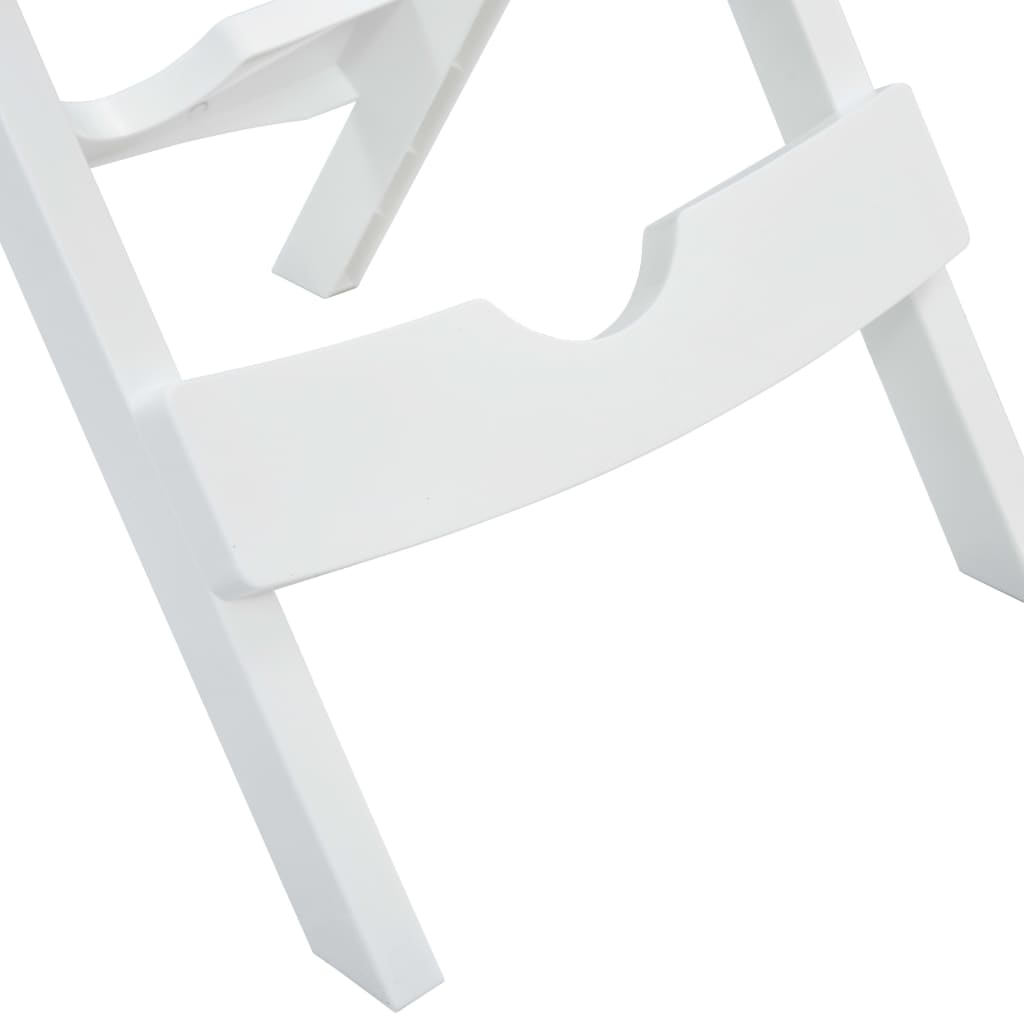 vidaXL Folding Garden Table 45.5x38.5x50 cm White