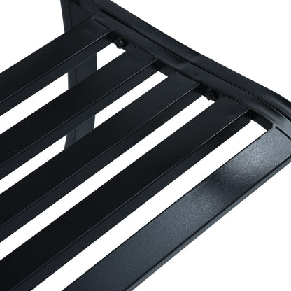 vidaXL Garden Bench | Black | Steel | Standard | Durable | Garden Bench