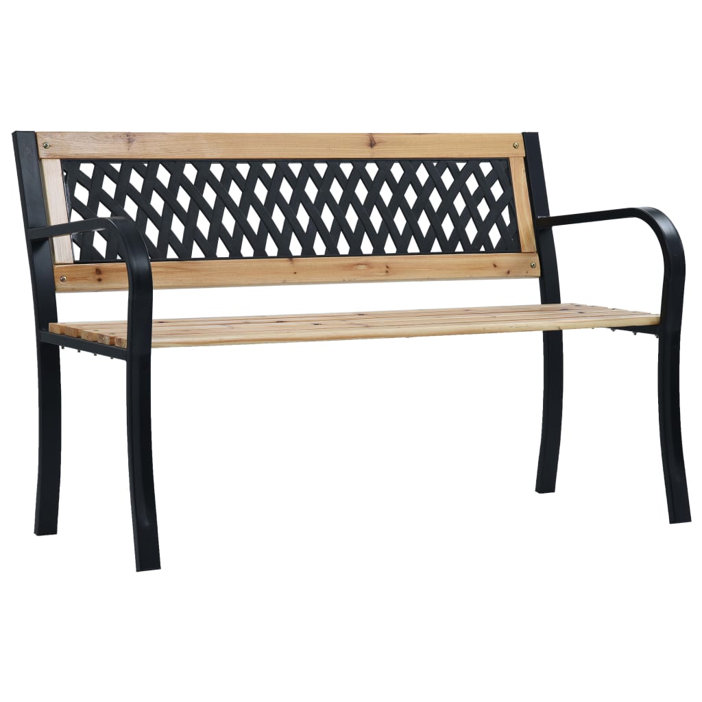vidaXL Garden Bench | Brown and Black