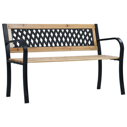 vidaXL Garden Bench | Brown and Black