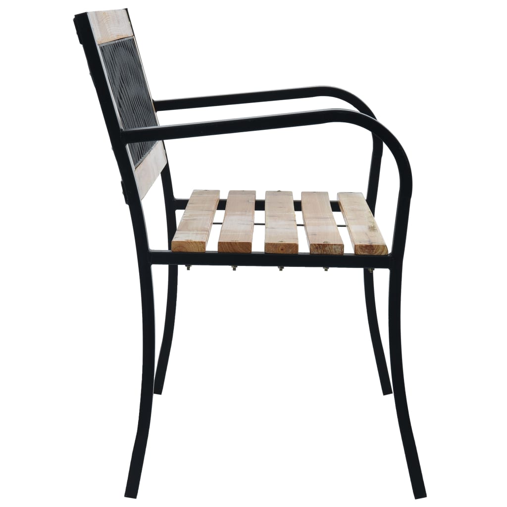 vidaXL Garden Bench | Brown and Black