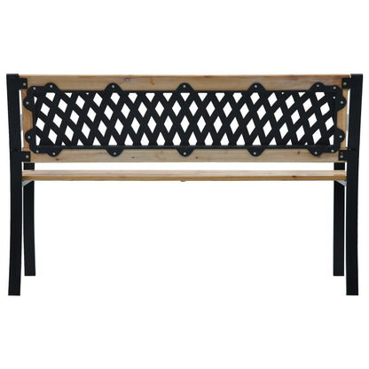 vidaXL Garden Bench | Brown and Black