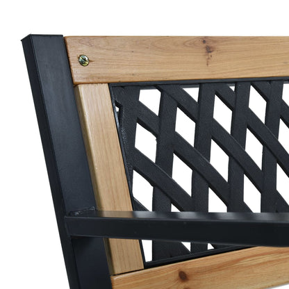 vidaXL Garden Bench | Brown and Black