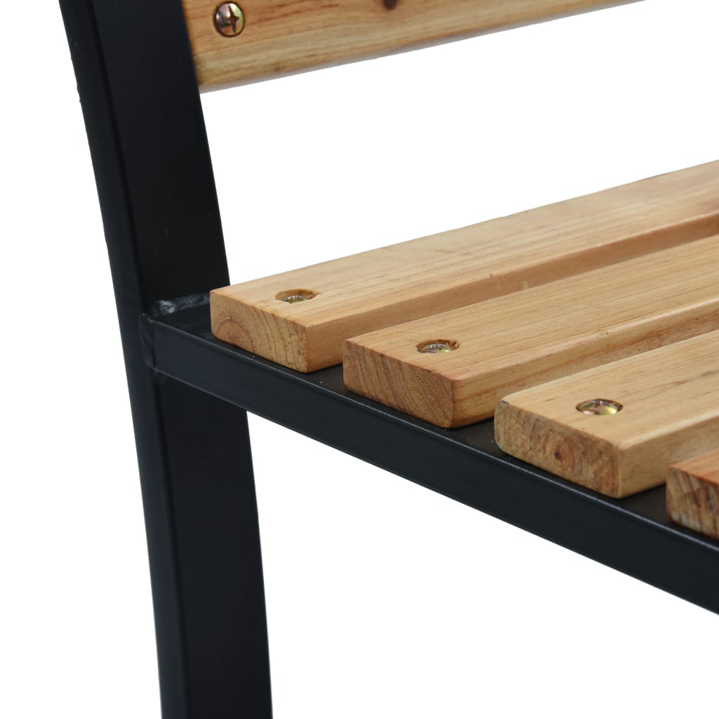 vidaXL Garden Bench | Brown and Black