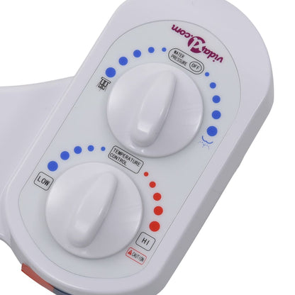 vidaXL Bidet Toilet Seat Attachment Hot Cold Water Single Nozzle