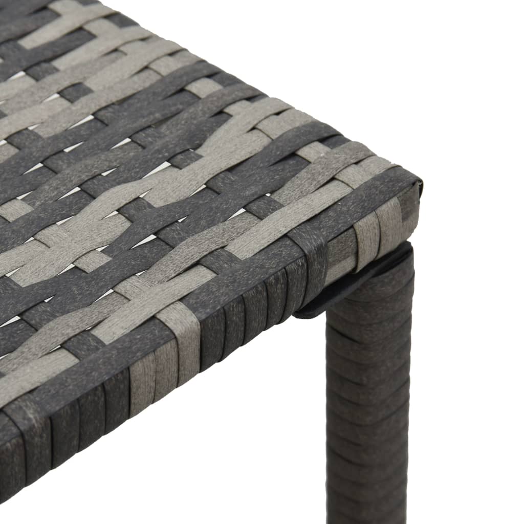 vidaXL Sun Lounger | Anthracite and Grey | PE Rattan and Powder-Coated Steel