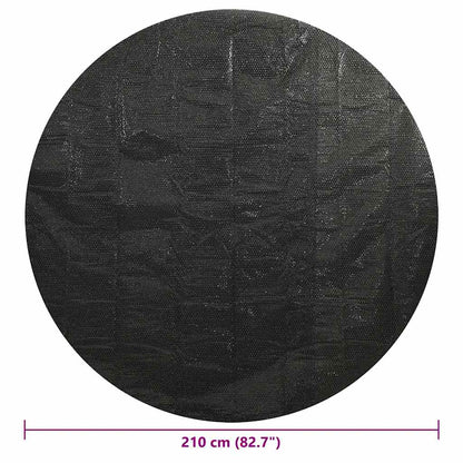 92152 vidaXL Pool Cover Black 210 cm PE