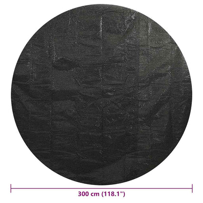 92154 vidaXL Pool Cover Black 300 cm PE