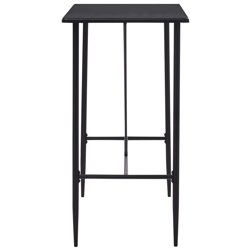 vidaXL Bar Table Black 120x60x110 cm MDF